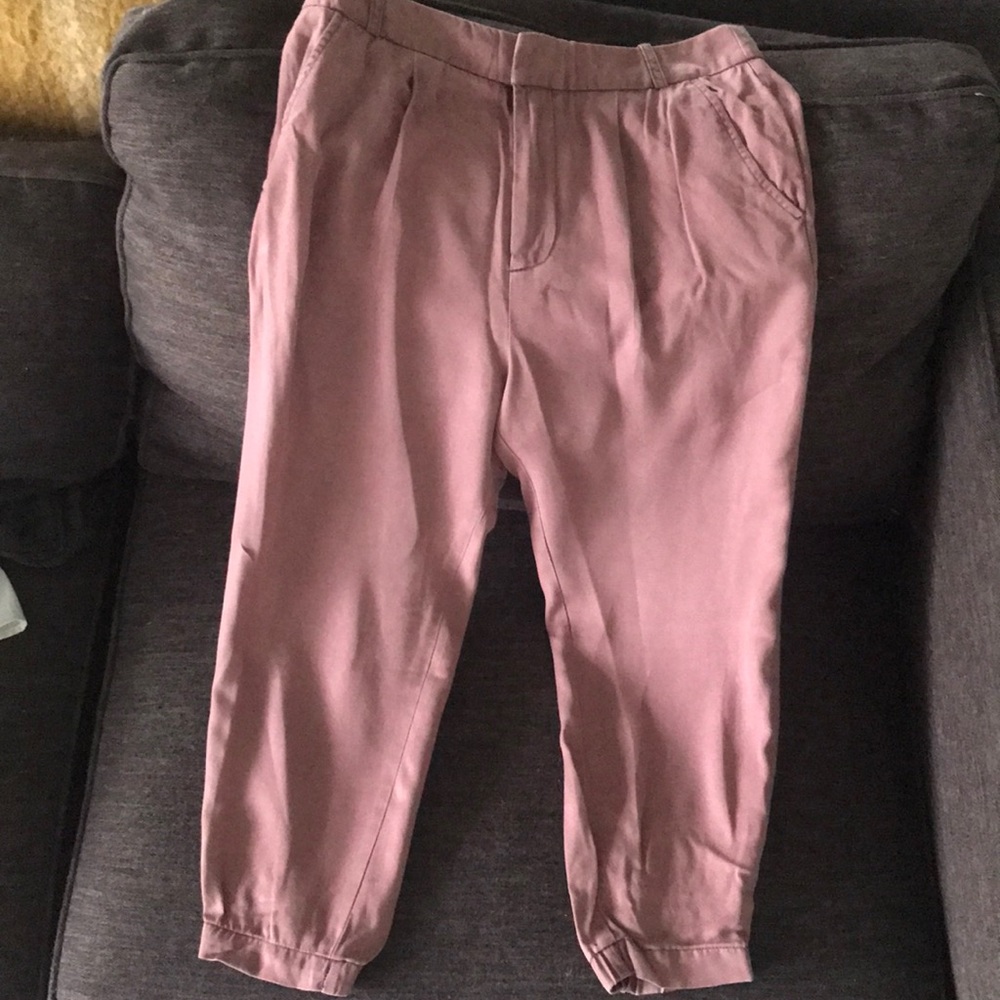 Free People Dusty Pink Relaxed Trousers